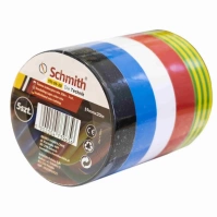 SCHMITH Taśma izolacyjna 20m mix 5 szt. mocna PCV wodoodporna STI-05-20