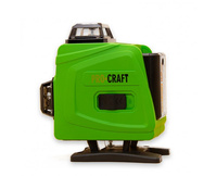 PROCRAFT Laser krzyżowy poziomica 360 zielony 2x4,0Ah samopoziomujący LE-4G