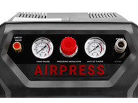AIRPRESS Kompresor bezolejowy sprężarka poręczna H215-6 8bar 6L 1.5KM 36943