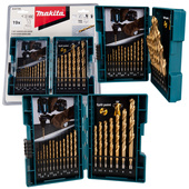 MAKITA Zestaw komplet wierteł do metalu HSS TIN 19 sztuk w walizce B-67795