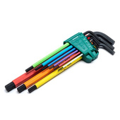 SATA Zestaw 9 kluczy trzpieniowych kolorowych 6-kąt długich ST09107CHBSJ