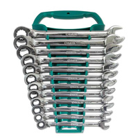 SATA Zestaw 12 kluczy płasko-oczkowych z grzechotką z przeł. ST08044