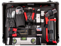 AIRPRESS Zestaw narzędzi 127 el. klucze szczypce walizka aluminiowa 75255