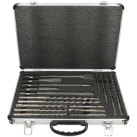 HIKOKI Zestaw wierteł i dłut SDS+ aluminiowa walizka 17el. 402555