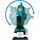 MAKITA Wentylator akumulatorowy 18V + zasilacz 230V DCF301Z