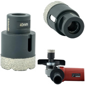 SCHMITH Otwornica diamentowa wiertło koronka 40 mm M14 do gresu SOD-M14/40