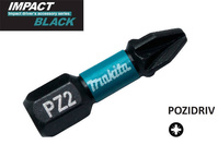 MAKITA Końcówki wkrętakowe PZ2 25mm IMPACT BLACK 25 sztuk E-12376