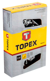 TOPEX Zestaw Klucze płasko-oczkowe 6-17 mm 7 szt. 35D379