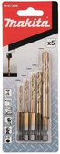 MAKITA Zestaw wierteł do metalu TIN HEX 3-8 mm B-57308