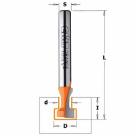 CMT Frez do otworów pod zamek fi 9,5x54 mm S=12,7 mm Z1 RH 850.501.11