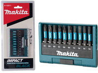 MAKITA Zestaw bitów Udarowych E-12011 Impact Black 10 szt. PH PZ TX Długie