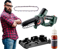 METABO Pilarka piła łańcuchowa akumulatorowa 15cm 18V MS18 LTX 600856850