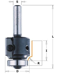 CMT Frez na płytki wymienne fi 28,5x67 mm S=6,35 mm R=6,35 Z2 RH 661.064.11