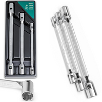 SATA Zestaw nasadek przegubowych dwustronnych 3szt 8x10 12x14 17x19 ST08042