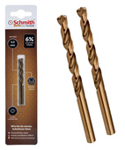 SCHMITH Wiertło do metalu stali żeliwa kobaltowe 4 mm HSS-Co 2szt. SWCO-4,0