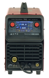 IDEAL Spawarka migomat TECNO MIG 222 LCD MIG/TIG/MMA SYNERGIC 220A VRD 2T4T