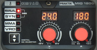 IDEAL Spawarka inwerterowa migomat PRAKTIK PMIG1800 180A 230V MMA FLUX LIFT
