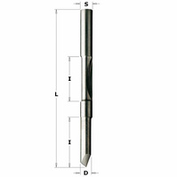 CMT Frez do wycinania otworów 6x70 mm Trzpień 6 mm Z1+1 RH 716.061.11