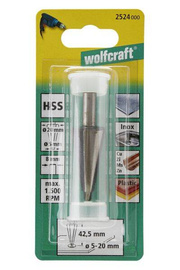 WOLFCRAFT Frez do otworów 5 - 20 mm - HSS, trzpień 8 mm WF2524000