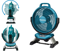 MAKITA Wentylator akumulatorowy 18V + zasilacz 230V DCF301Z