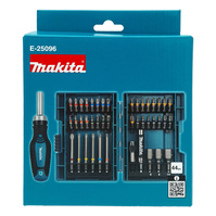 MAKITA Zestaw bitów udarowych i nasadek + wkrętak z grzechotką 43el E-25096