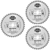 CMT Zestaw 3 pił tarcz do drewna sklejki 216x30 mm 24Z + 48Z K216M-X03