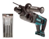 MAKITA Akumulatorowa młotowiertarka SDS+ 18V 2,0J DHR241Z + zestaw 5el.