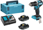 MAKITA Akumulatorowa wiertarko-wkrętarka 18V 2x2,0Ah DDF487RAJ