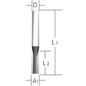 MAKITA Frez prosty 2 rowki trzpień 12 mm D-10176