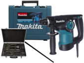 MAKITA Młotowiertarka 800 W SDS+ HR2810 + zestaw dłut wierteł