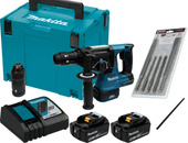 MAKITA Młotowiertarka SDS+ 18V 2J 2x5,0Ah DHR243RTJ + osprzęt