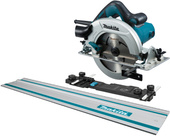 MAKITA Ręczna pilarka tarczowa 1200W 190mm HS7601 + szyna 1,5m + adapter