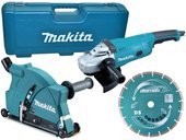 MAKITA Szlifierka kątowa 230 mm + walizka + tarcza osłona bezpyłowa GA9020R