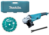 MAKITA Szlifierka kątowa 230mm 2200w ga9020r + walizka + tarcza diamak