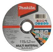 MAKITA Tarcza tnąca uniwersalna 115x1,2 INOX PVC cegła alu. C46T E-10718