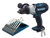 MAKITA Wiertarko-wkrętarka 18V + wiertła DDF451Z