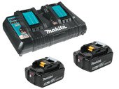 MAKITA Zestaw zasilający 18V ładowarka DC18RD + 2x akumulator 5,0Ah BL1850