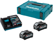 MAKITA Zestaw zasilający 40V aku + ładowarka 2x BL4040 DC40RA 191J97-1