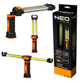 NEO TOOLS Lampa warsztatowa akumulatorowa 500 lm COB LED 99-066