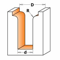 CMT Frez HM profilowy C fi 22x69,8 mm S=12 R=3,2 Z2 RH 965.905.11