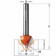 CMT Frez dekoracyjny B fi 12,7x51 mm S=8 R=2 Z2 RH 965.002.11