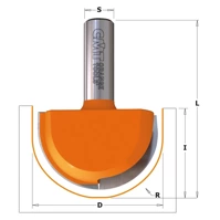 CMT Frez do korytek i czasz fi 25,4x73 mm S=8 R=12,7 Z2 RH 914.254.11