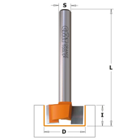 CMT Frez do płaszczyzn 25,4 mm trzpień 12,7 mm RH Z2 852.502.11