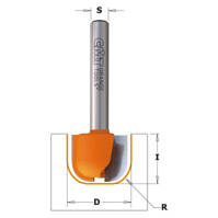 CMT Frez kształtowy do korytek i czasz D=19 I=16 L=54 S=6 R=6,4 751.002.11