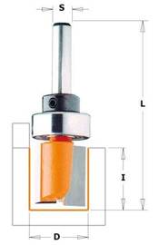 CMT Frez prosty z górnym łożyskiem 19 mm trzpień 6,35 mm RH 811.191.11B