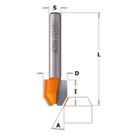 CMT Frez trymujący fi 12 mm trzpień 6 mm 45° RH Z2 721.045.11