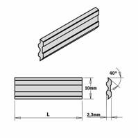 CMT Nóż strugający Tersa 110 mm 110x10x2,3 18% HSS komplet 2szt. KS1.110.01