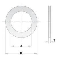 CMT Redukcja do pił pierścień redukcyjny 30x25 mm 299.225.00