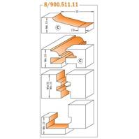 CMT Zestaw frezów do mebli kuchennych 900.511.11
