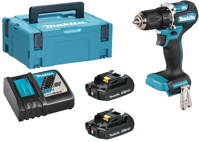 MAKITA Akumulatorowa wiertarko-wkrętarka 18V 2x2,0Ah DDF487RAJ